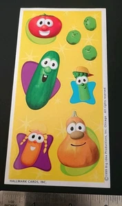 Vintage Aufkleber Veggie Tales Stickerbogen Vintage 90er Punze  - Bild 1 von 2