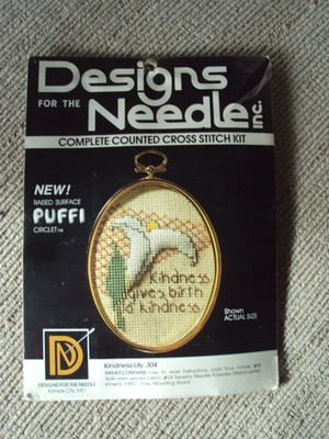 Designs for the Needle Cross Stitch Kit Circlet “kindness Lily” Style 304 - Image 1 of 3