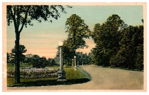 Scenic Garden Path and Globe Lights Vintage Park ViewVintage Canada - Picture 1 of 2