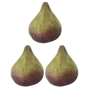 3 Piezas Modelo de Higo Alimento Artificial para Exhibición Fruta Decoración Niño Decorativo - Imagen 1 de 12