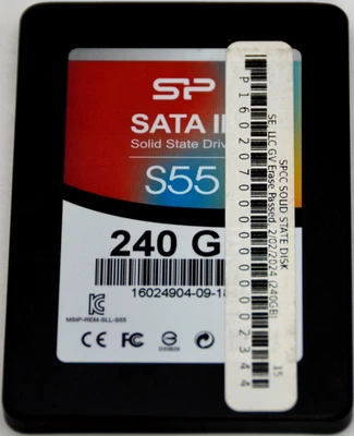 Silicon Power Slim S55 2.5" SATA III 240GB SSD *USED/WIPED* - Image 1 of 4