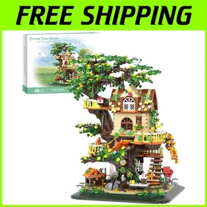 Juego de bloques de casas de construcción de árboles iluminados - 1877 piezas regalo creativo para adultos - Imagen 1 de 10