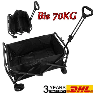 Bollerwagen Carro de mano plegable con mesa plegable Carro de transporte 70KG. - Imagen 1 de 17