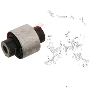 FÜR SEAT RADAUFHÄNGUNG HINTEN UNTEN QUERLENKER QUERLENKER INNENBUCHSE HD 1K0505311AB - Bild 1 von 2