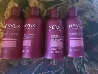 3x  Nexxus Color Assure Protein Fusion Shampoo & 1- Conditioner 3oz Each Total 4 - Image 1 of 2