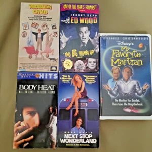 5 VHS: Problem Child Body Heat Ed Wood Next Stop Wonderland My Favorite Martian - Picture 1 of 16