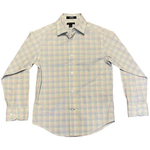 Tommy Hilfiger EUC Boys Multicolor Plaid Button Front Shirt Size 8 - Picture 1 of 4