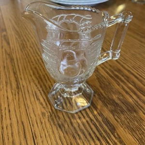 Vintage Baltimore Pear Footed Creamer Jeanette Glass Co.  - Picture 1 of 3