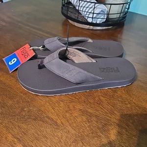 New FLOJOS Men's BAJO Flip Flop Sandals Brown Size 9 M Comfort - Imagen 1 de 4