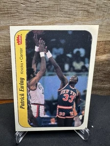 1986-87 Fleer Patrick Ewing Stickers RC #6 Knicks Rookie Card SHARP CLEAN Card - Picture 1 of 2