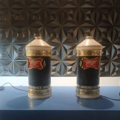 2 luces de barra giratoria Miller 1985 vintage ¡el cable nunca usado tiene bridas de alambre de origen! Foto 1 de 4