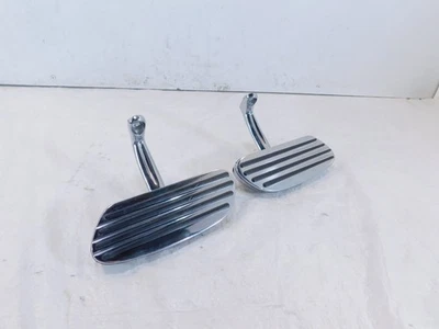Harley Road King Electra Glide Chrome Passenger Footboard Floorboards & Brackets - Image 1 of 4