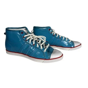Adidas Nizza Hi eleganti donna blu taglia 7,5 vita alta nuove con etichette - Foto 1 di 7