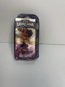 Disney Lorcana Starter Deck Ambra Ametista Nuovo Sigillato Primo Capitolo Moana Topolino - Foto 1 di 6