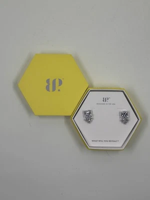 Bomb Party Earrings ‘By The Way’ RBP7055  Diamond CZ/Rhodium The GO GO Earrings - Image 1 of 2