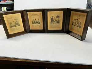 4 antike Lithos englisches Pronomen Adverbien Adjektive Konjunktionen Lehrer Holz - Bild 1 von 10