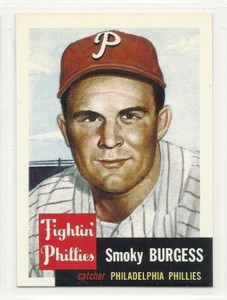 1991 Topps Archives 1953 Reprint - #10 - Smoky Burgess - Philadelphia Phillies