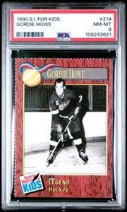 1990 Sports Illustrated for Kids #214 Gordie Howe graded PSA 8 NM-MT - Picture 1 of 1
