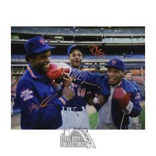 Mike Tyson, Dwight Gooden, Darryl Strawberry Autographed 11x14 Photo - BAS
