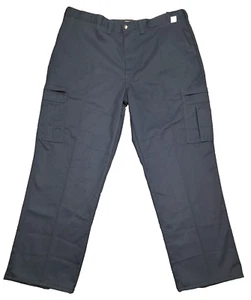 New Dickies Size 44 Flex Relaxed Fit Cargo Work Pants Black Uniform Straight Leg - Picture 1 of 19