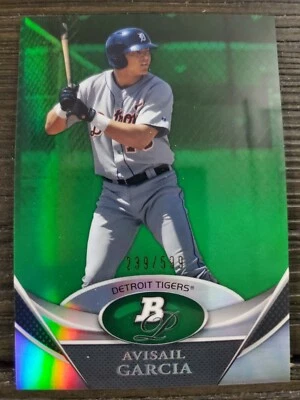 Bowman Platinum Rookie Grenn Refractor 2011 #599 #BPP12 Avisail Garcia Tigers Foto 1 de 2