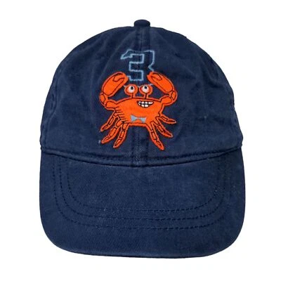 Sombrero elástico Place 1984 para niño azul talla L 2-4 años parche logotipo cangrejo algodón Foto 1 de 4