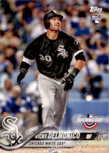 2018 Topps Opening Day Nicky Delmonico Rookie Chicago White Sox #124 MLB - Picture 1 of 2