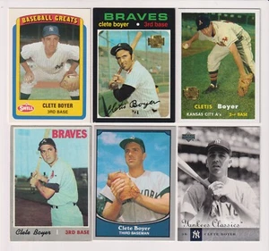 SIX CARD CLETIS BOYER LOT - NEW YORK YANKEES - Picture 1 of 1