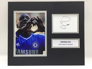 RARE Demba Ba Chelsea Signed Photo Display + COA AUTOGRAPH CFC - Picture 1 of 3