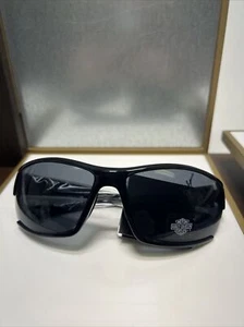 Harley-Davidson Men's Geometric Plastic Sunglasses, Black Frame 6901 A - Picture 1 of 4
