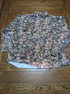 Winchester Camo Button Up Shirt XL Mens All Over Deer Print Hunting *READ - Picture 1 of 21