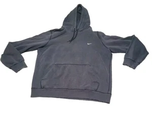Nike Sudadera Adulto Grande Negra Sudadera con Capucha Suéter Manga Larga Y2K 2000s Swoosh - Imagen 1 de 11