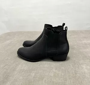 Sugar Tweak Ankle Bootie Shoe Suede Quiet Luxury Career Black Women’s Sz 6.5 M - Picture 1 of 15