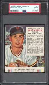 1953 Red Man Tobacco #21 Hoyt Wilhelm PSA 4 - Picture 1 of 2