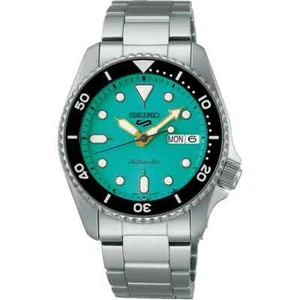 Orologio automatico Seiko 5 Sports acciaio 38mm quadrante tiffany lunetta nera - Imagen 1 de 2