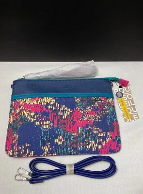 Bolso sin asas borlas Cirque du Soleil diseñador Joanel multicolor azul rosa Foto 1 de 4