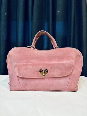 Bolso Corazón Gamuza Vintage Escada Hecho en Italia - Edición Limitada Foto 1 de 4