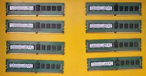 8x8gb 64Gb Ddr4 Ecc Server Ram 2rx8 Pc4-2133p-r - Picture 1 of 8