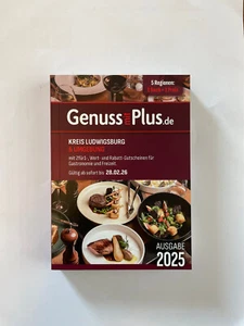 Gutscheinbuch Genuss mit Plus Ludwigsburg 2025 - gültig bis 28. Februar 2026 - Bild 1 von 2