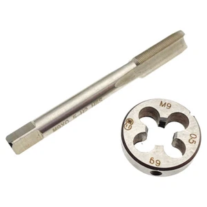 Juego de grifos y troqueles M9 x 0,5 diestro diestro M9x0,5 rosca métrica herramienta de troquel - Imagen 1 de 7