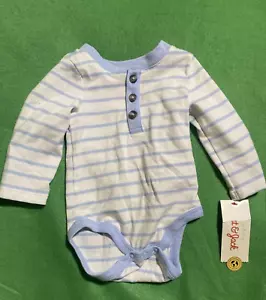 Baby Cat and Jack 0-3M blue/white one piece - Picture 1 of 2