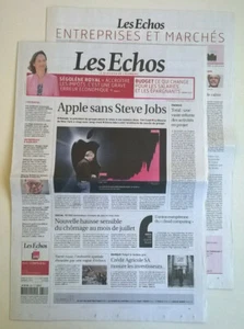 LES ECHOS du 26 août 2011 - Apple sans Steve Jobs : Tim Cook aux commandes - Picture 1 of 12