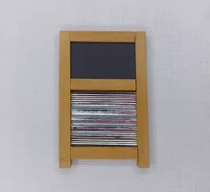 Small Wooden Wash Board Crafting Unfinished Wood Piece 2.5" x 4" - Picture 1 of 5