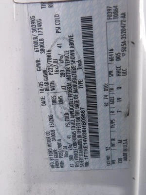 Used Speedometer Gauge fits: 2006 Ford E150 VAN cluster MPH exc. stripped chassi - Image 1 of 4