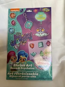 Shimmer and Shine Shrink Art Gems & Keychains Coloring Kit Nickelodeon - Picture 1 of 4