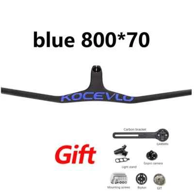 Carbon Fiber MTB Bicycle Riser Bar -17 Degree One-shaped Integrated Handlebar - Image 1 of 4