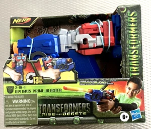 Nerf Transformers Rise Of The Beasts 2 in 1 Optimus Prime Blaster Hasbro SEALED - Picture 1 of 2