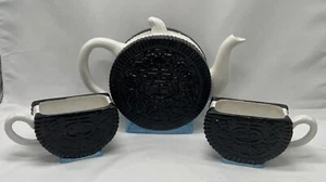 Jarra Oreo de Colección con Juego de Tazas Colección Nabisco Galleta Oreo Tazas Usadas en Excelente Condición - Imagen 1 de 10