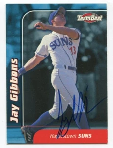 1999 Team Best Player Of The Year Jay Gibbons Signed Card Autographed AUTO #21 - Picture 1 of 2