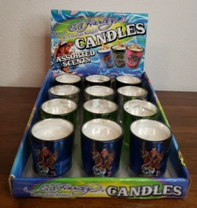 Ed Hardy x Christian Audiger 12-Candle Set W/ Display Assorted Scents Shot Glass - Picture 1 of 20